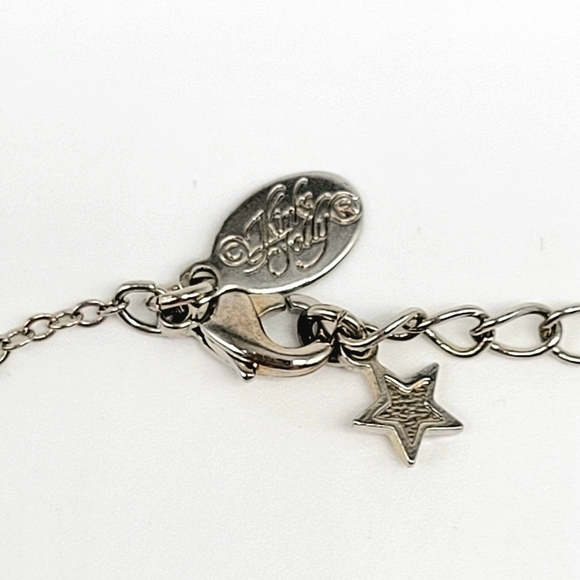 Kirks Folly Purple Aurora Borealis Key Necklace with White Pearl in Silver - Picture 11 of 13